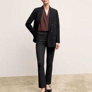 MM LaFleur Black Foster Cigarette Pants, Women's +1, 14